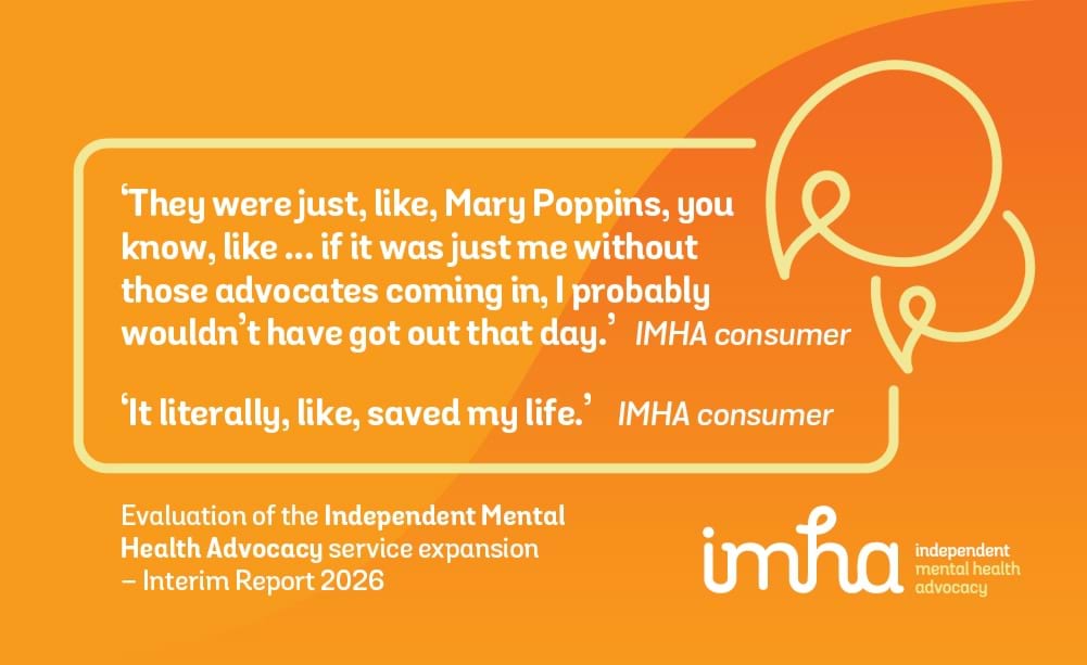 More mental health consumers have benefitted following the introduction of an opt-out model of non-legal advocacy.